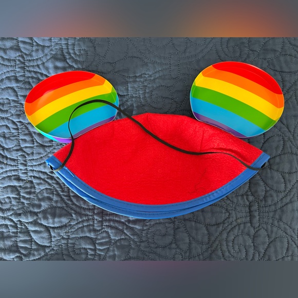 NEW Disney parks Mickey Mouse pride rainbow love wins ears. - Picture 2 of 5